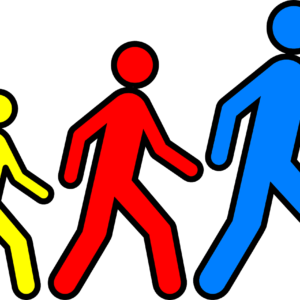 Men Following